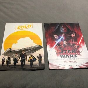 Star Wars 19” x 13” Glossy Print Promotional Posters Bundle Lot of 2